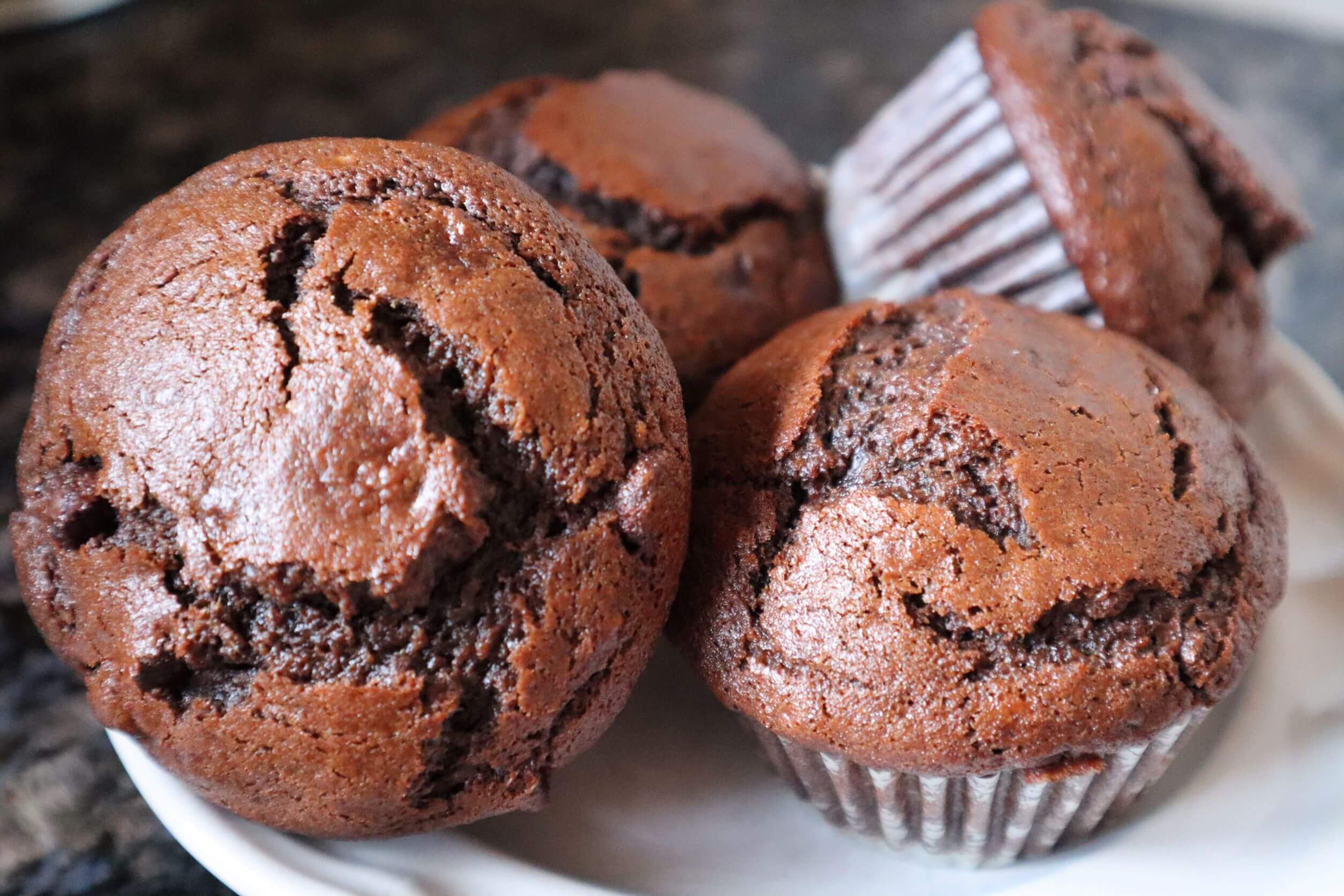 Double Chocolate Banana Muffins